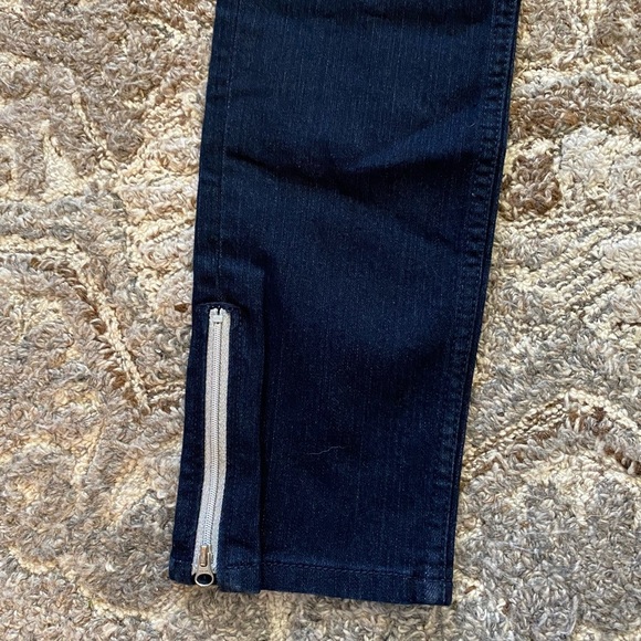 Gymboree Girls Jeans Size 12 New Zipper Dark Wash Denim School Pockets Straight - Picture 2 of 7